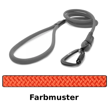 klassische Hundeleine TWIST - L - 115cm - orange